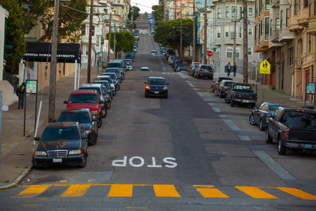 San Francisco street viewのeditorial素材