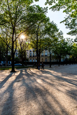 Paris street viewのeditorial素材