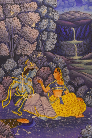 painting in Mewar Art Gallery & Rama Krishina Textileのeditorial素材