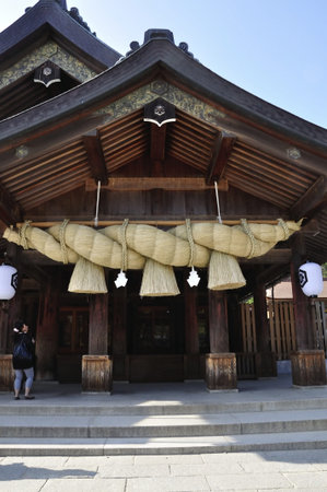 Portrait view of Izumo Taisha, Japanのeditorial素材