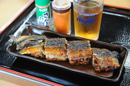 Unagi with beerのeditorial素材