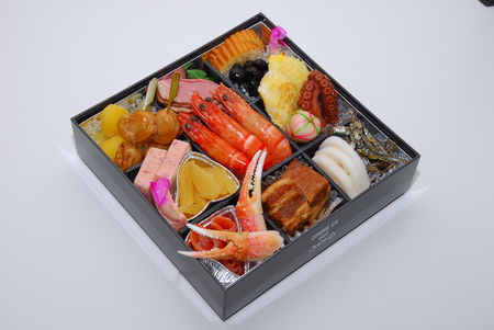 Close up view of gourmet boxのeditorial素材
