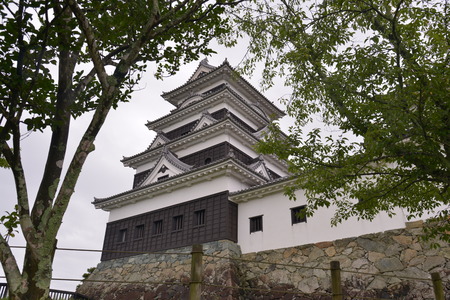 Exterior landscape veiw of Ozu Castle, Japanのeditorial素材