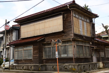 Exterior building view in Kanazawa street, Japanのeditorial素材