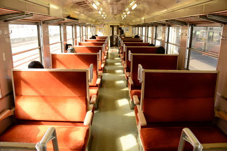 interior of trainのeditorial素材