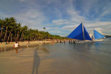 White Beach, Philippinesのeditorial素材