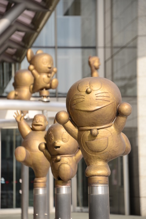 Exterior view of a building with sculptureのeditorial素材