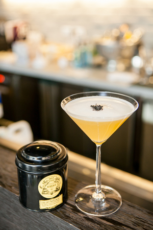 Close up view to a cup of drinkのeditorial素材