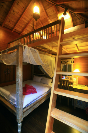 interior of a bed room in Pingtung,Taiwan,Chinaのeditorial素材