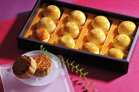 The portrait of food moon cake
