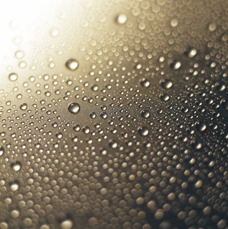 Still life shot close up of water drop