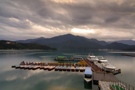 Sun Moon Lake National Scenic Area in Nantou countryのeditorial素材