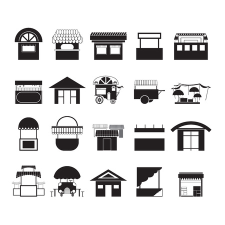 vectors food black and gray on white backgroundのイラスト素材