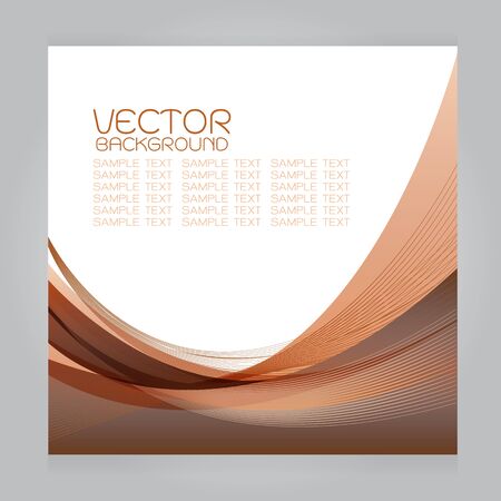 vector background brown curves line Gradationのイラスト素材