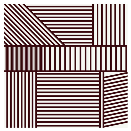 vector illustration Set seamless patterns line geometric Stylish Modern abstract wallpaper  on gray backgroundのイラスト素材