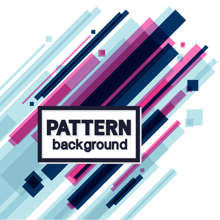 pattern vector geometric background with place for text. Abstract creative concept for flyer, invitation, greeting card, poster design. Circle multicolor Fast responsive zigzag mazeのイラスト素材