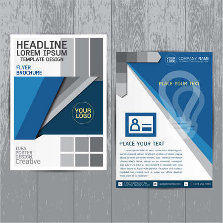 brochure, flyers, poster, design layout template in A4 size with business, abstract, background wood vector, text, Leaflet cover presentation, annual report, Pencil, Bookmarks bright, modern, Colorfulのイラスト素材