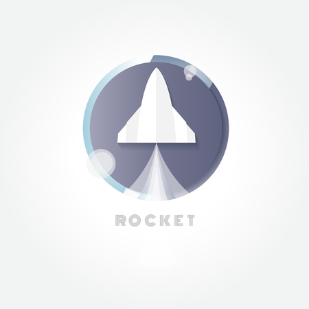 Startup rocket ship vector.のイラスト素材