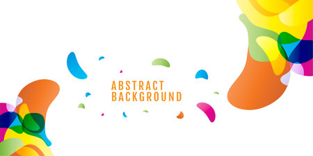 background abstract Colored. Colorful drops with space for text.のイラスト素材