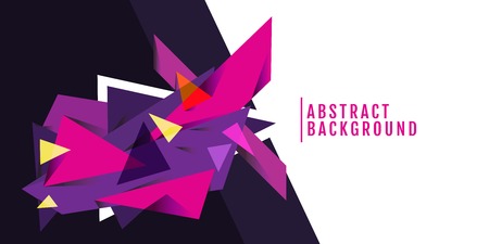 background quares and shadows - colorful geometric futuristic tech abstract Colorful with space for text. Vector. on white backgroundのイラスト素材