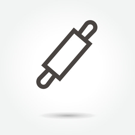 Icon Knead illustration isolated sign symbol thin line for web, modern minimalistic flat design vector on white background. abstract.のイラスト素材