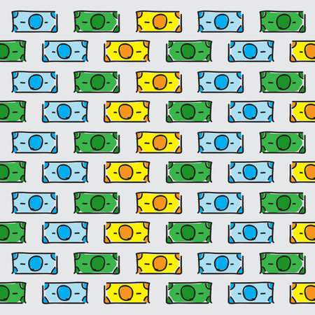 money pattern background abstract textures on gray backgroundのイラスト素材