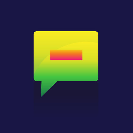 Icon Illustration of a tooltip with a cross. on blue background.のイラスト素材