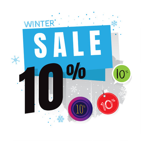 vector sales and percents illustration. on white background. banner. 15% discountのイラスト素材