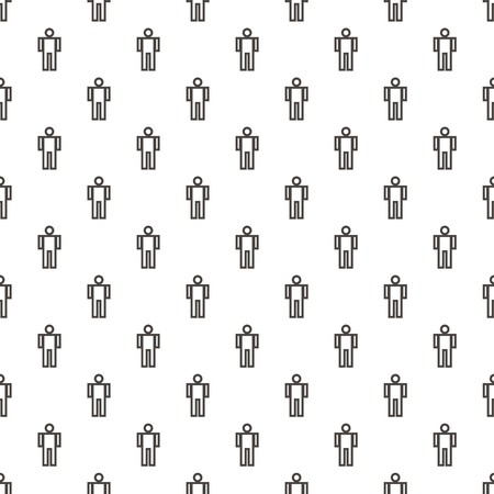 Pattern businessman Abstract Geometric Wallpaper Vector illustration on black and white background.のイラスト素材