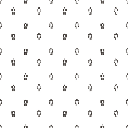 Pattern business women Abstract Geometric Wallpaper Vector illustration on black and white  background iconのイラスト素材