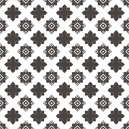 Pattern Abstract Geometric Wallpaper Vector illustration. background. black. on white backgroundのイラスト素材