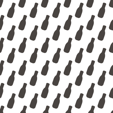 Pattern bottle abstract geometric wallpaper. Vector illustration on white background.のイラスト素材