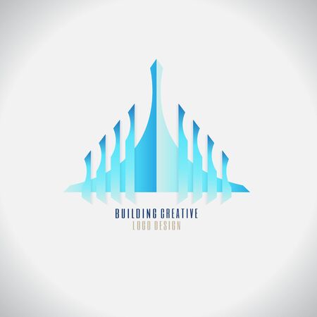 Modern building image designのイラスト素材