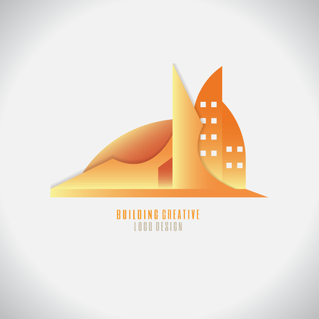 Logo of a Modern building design template.のイラスト素材
