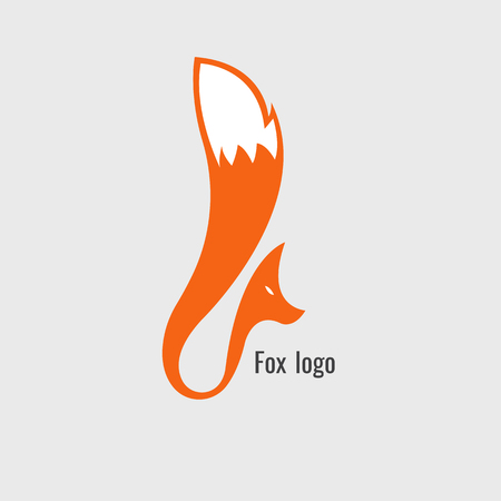 fox Orange logo. modern on white backgroundのイラスト素材