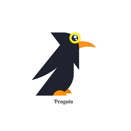 Vector of Penguin design on white background. Wild Animals. vector illustration. image. South Poleのイラスト素材