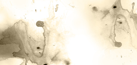 Blank aged paper sheet as old dirty frame background with dust and stains. Front view. Vintage and antique art concept. photoの写真素材