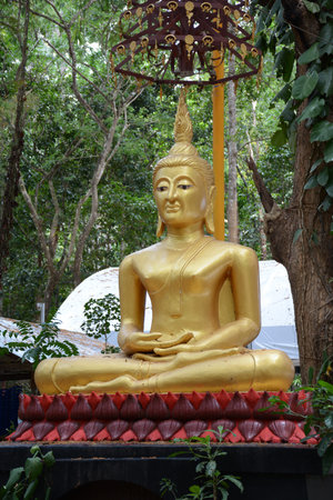Buddha statue in sitting positionの写真素材