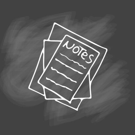 Check list  icon. Hand drawn task list with check marks and check boxes . To do list isolated on white background. Outline. Doodle. Chalkのイラスト素材