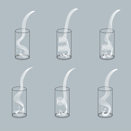 Vector milk splash pour in glass. Vector isolated transparent illustration. Dairy product, yogurt, cream, kefir, protein cocktail. Healthy vitamin food, breakfast, diet and nutrition.のイラスト素材