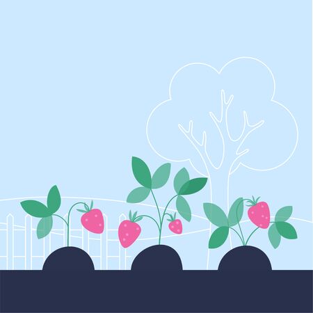 Garden work concept vectorのイラスト素材