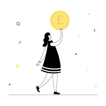 Donation and financing conceptのイラスト素材