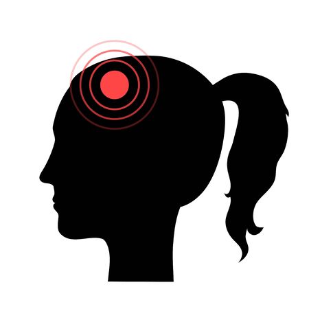 Pain Brain Illustrationのイラスト素材