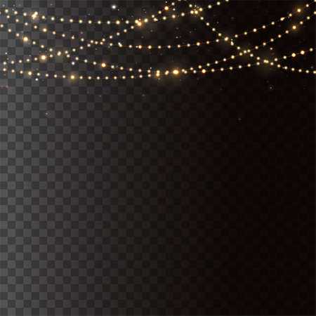 Christmas lights conceptのイラスト素材