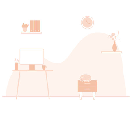 Home pets contentのイラスト素材