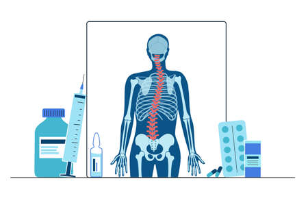 Spine logo templateのイラスト素材