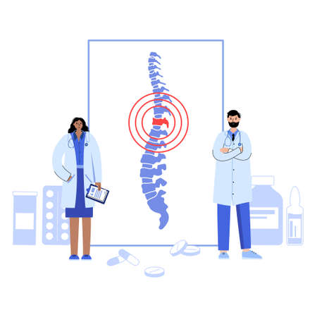 Spine templateのイラスト素材