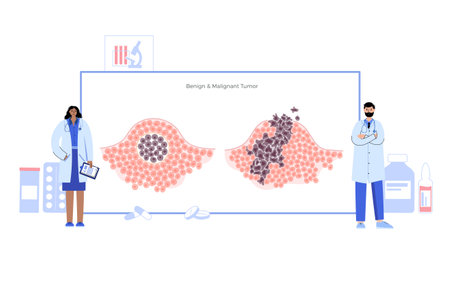 Tumor cells conceptのイラスト素材