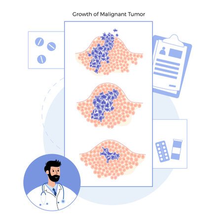 Tumor cells conceptのイラスト素材