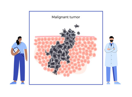 Tumor cells conceptのイラスト素材